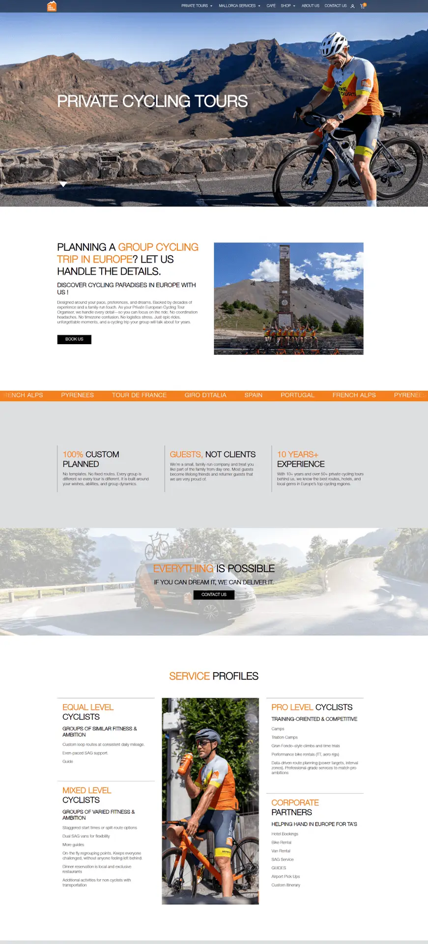hcbiketours.com website mock up